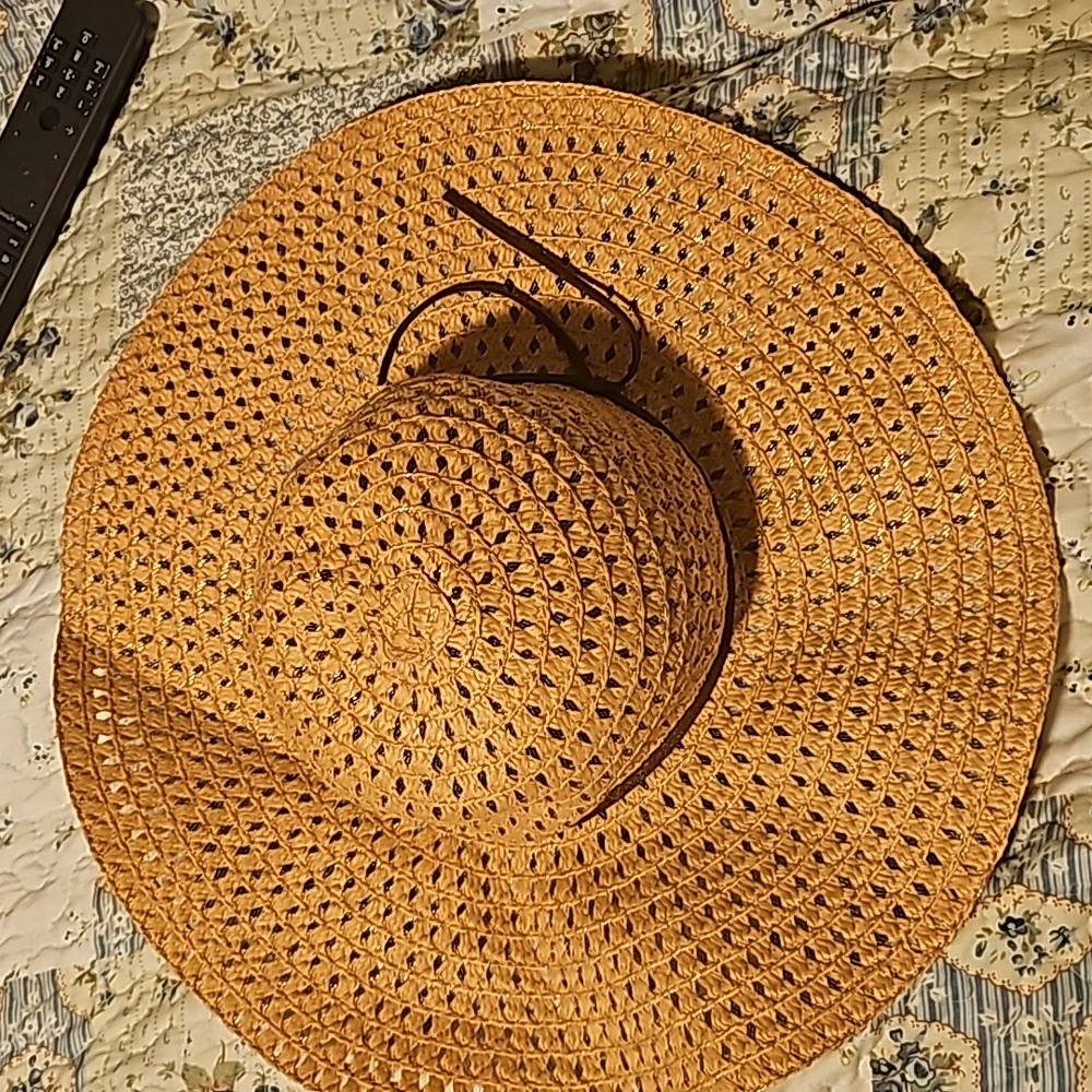Floppy straw hat